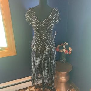 NWT Jonathan Martin silk polka dot dress